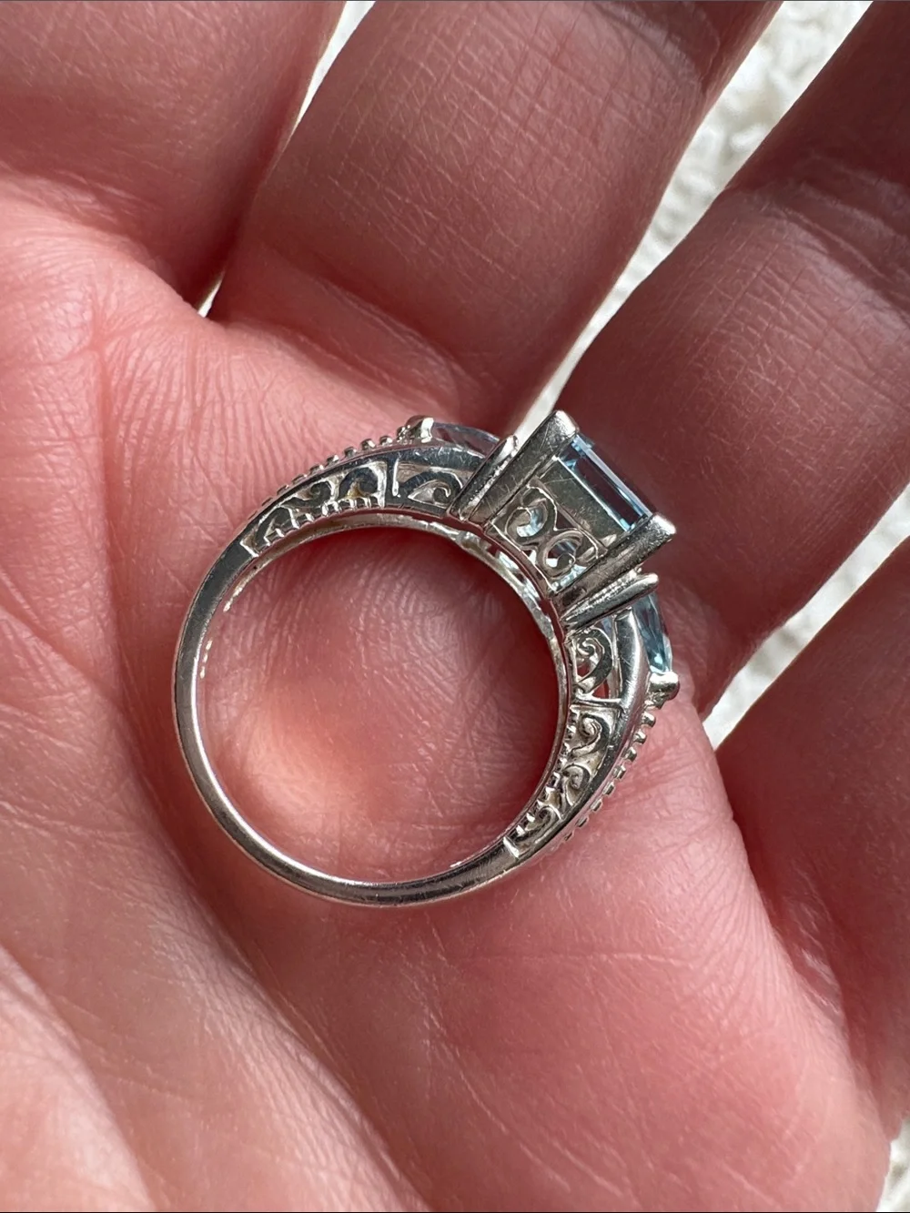 Sterling Silver Blue Topaz Ring
